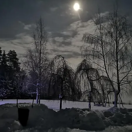 Wodna Ostoja Z Kominkiem Nad Jeziorem Selment