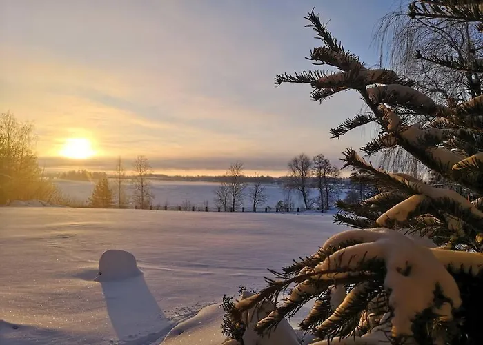 Wodna Ostoja Z Kominkiem Nad Jeziorem Selment *